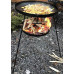 Сковорода с подставкой для огня с крышкой 50 см с цельными ножками Shop pan СК15