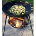 Сковорода с подставкой для огня с крышкой 50 см с цельными ножками Shop pan СК15